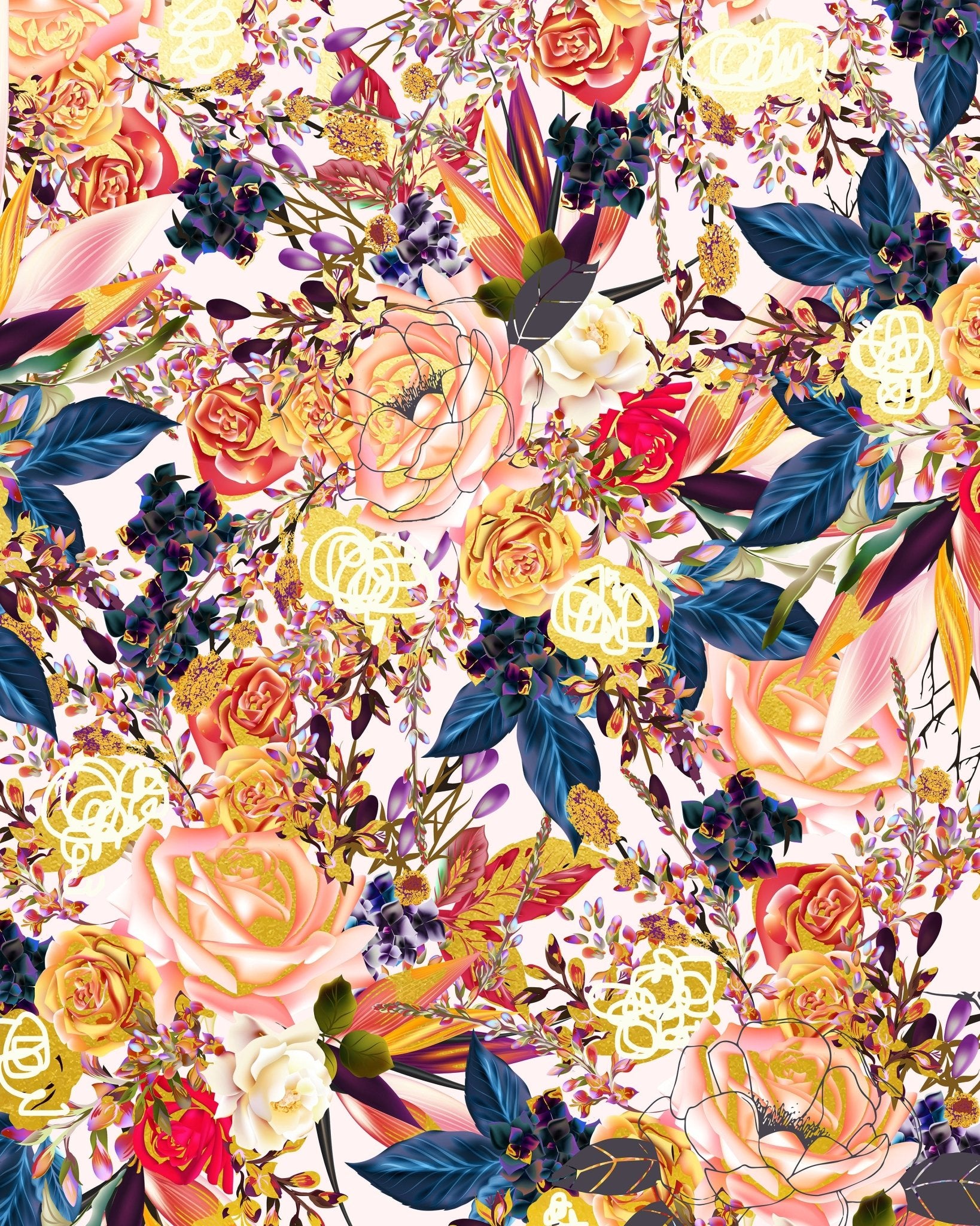 Vibrant Floral Pattern No4
