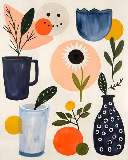 Modern Floral Still Life No2