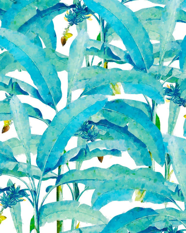Tropical Blue Leaves