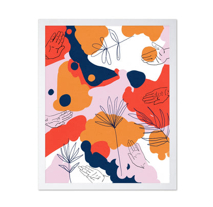 Abstract Hands Florals