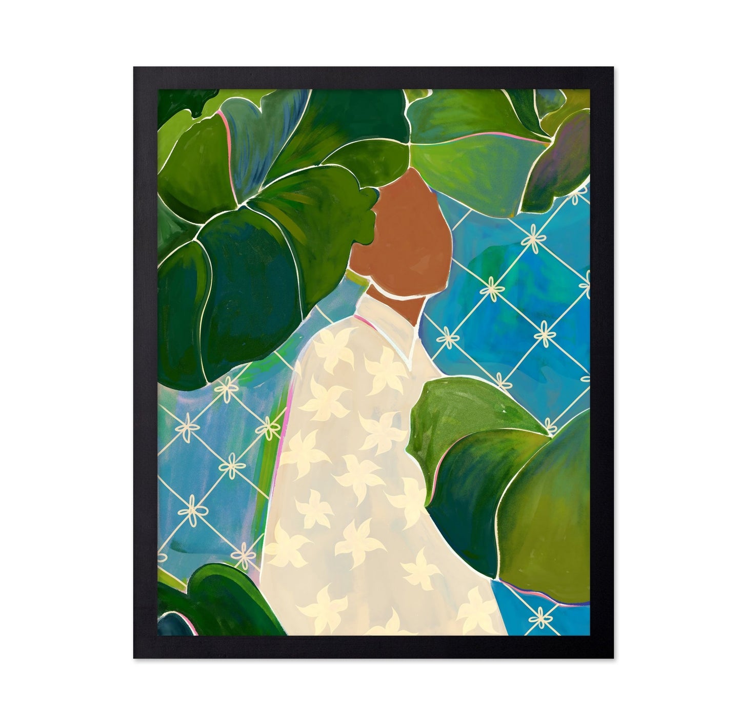 Woman Among Leaves