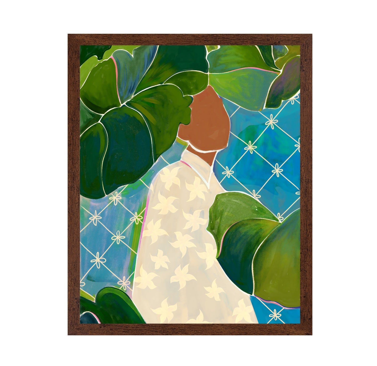 Woman Among Leaves
