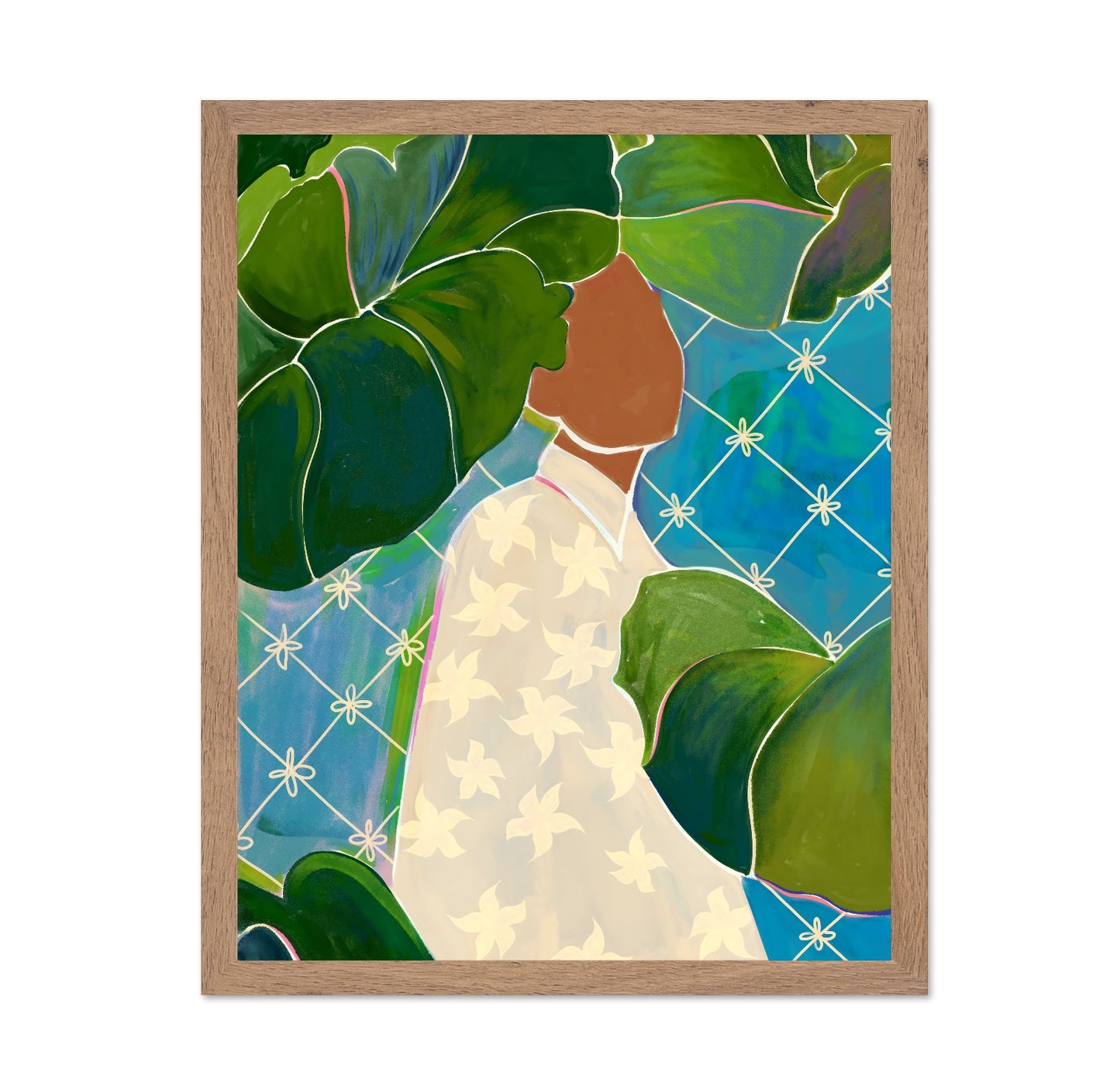 Woman Among Leaves