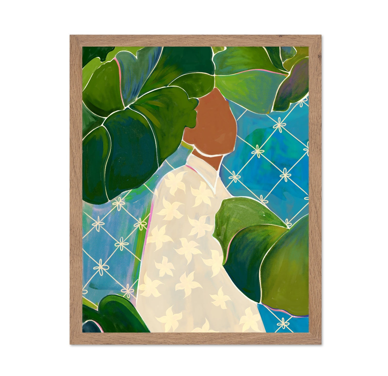 Woman Among Leaves
