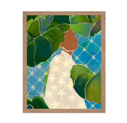 Woman Among Leaves