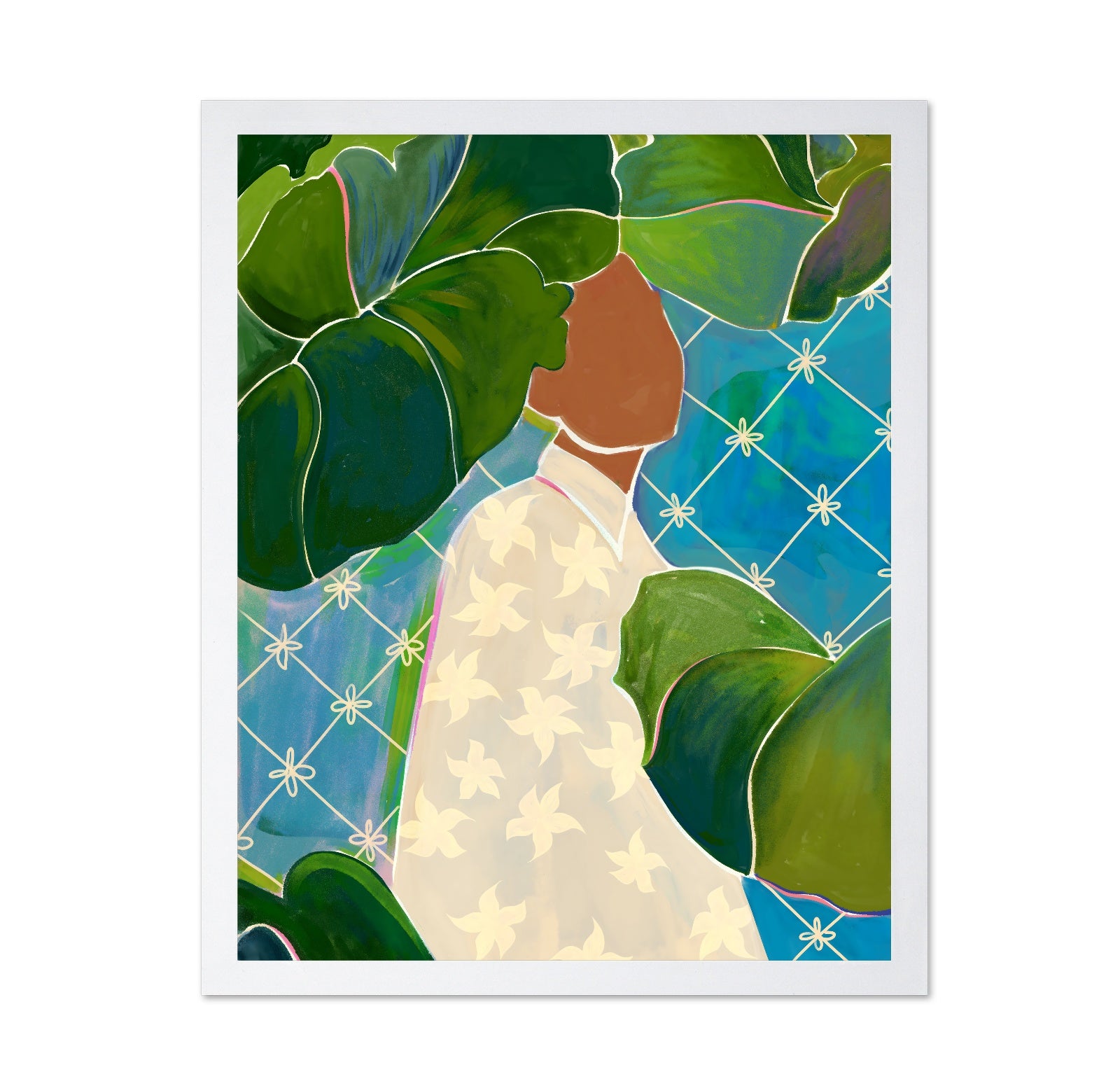 Woman Among Leaves