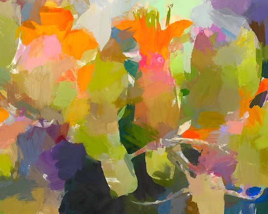 Abstract Floral Brush