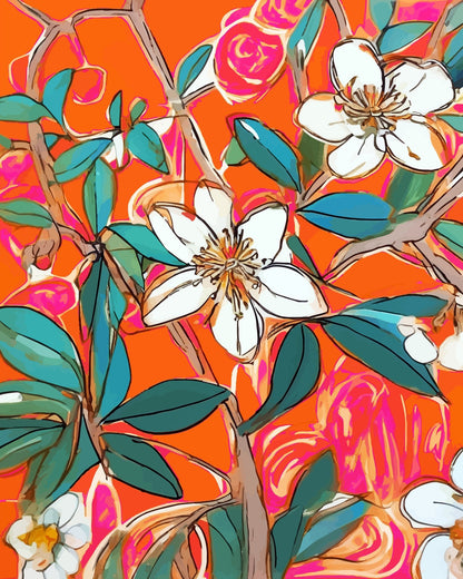 Vibrant Floral Branches
