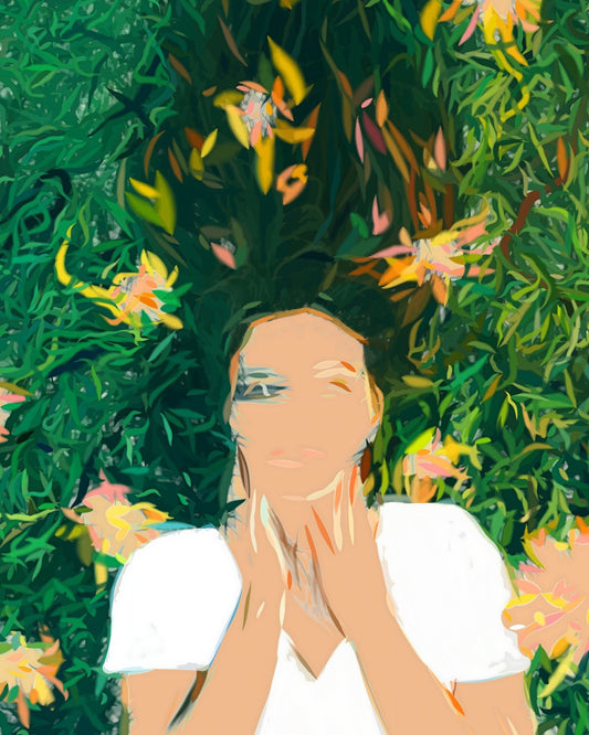 Woman In Garden