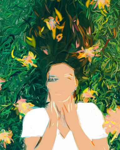 Woman In Garden