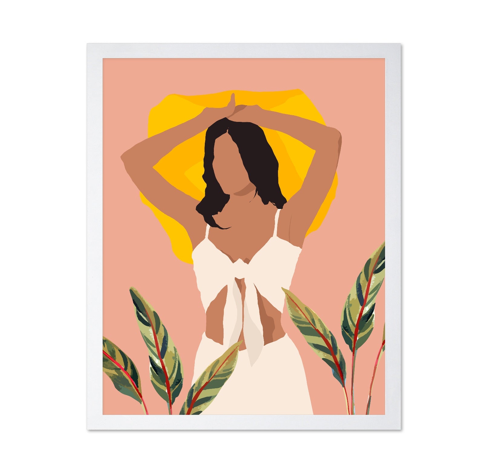 Sunlit Woman Silhouette