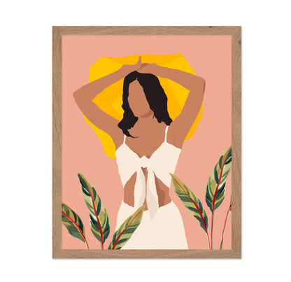 Sunlit Woman Silhouette