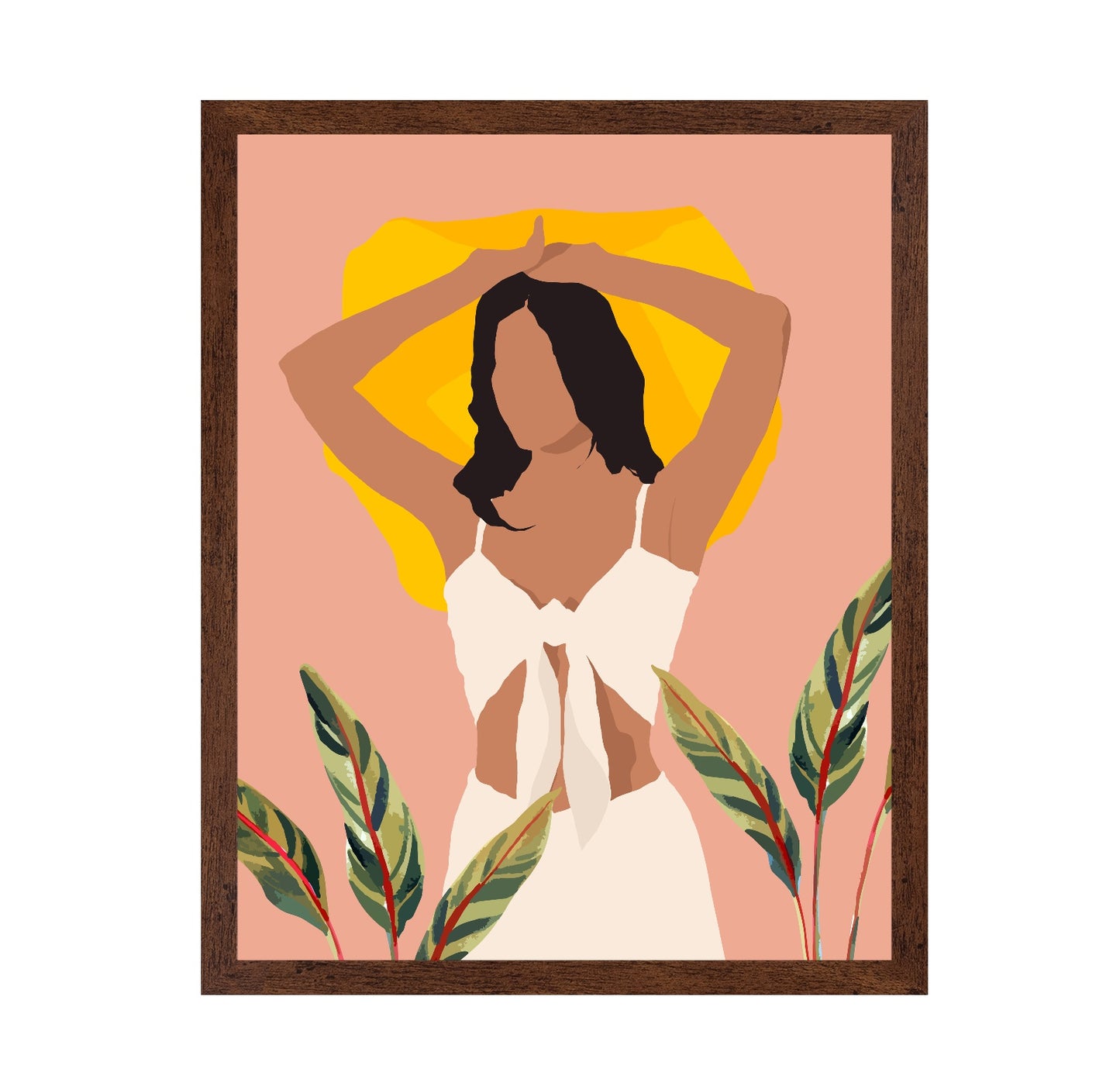 Sunlit Woman Silhouette
