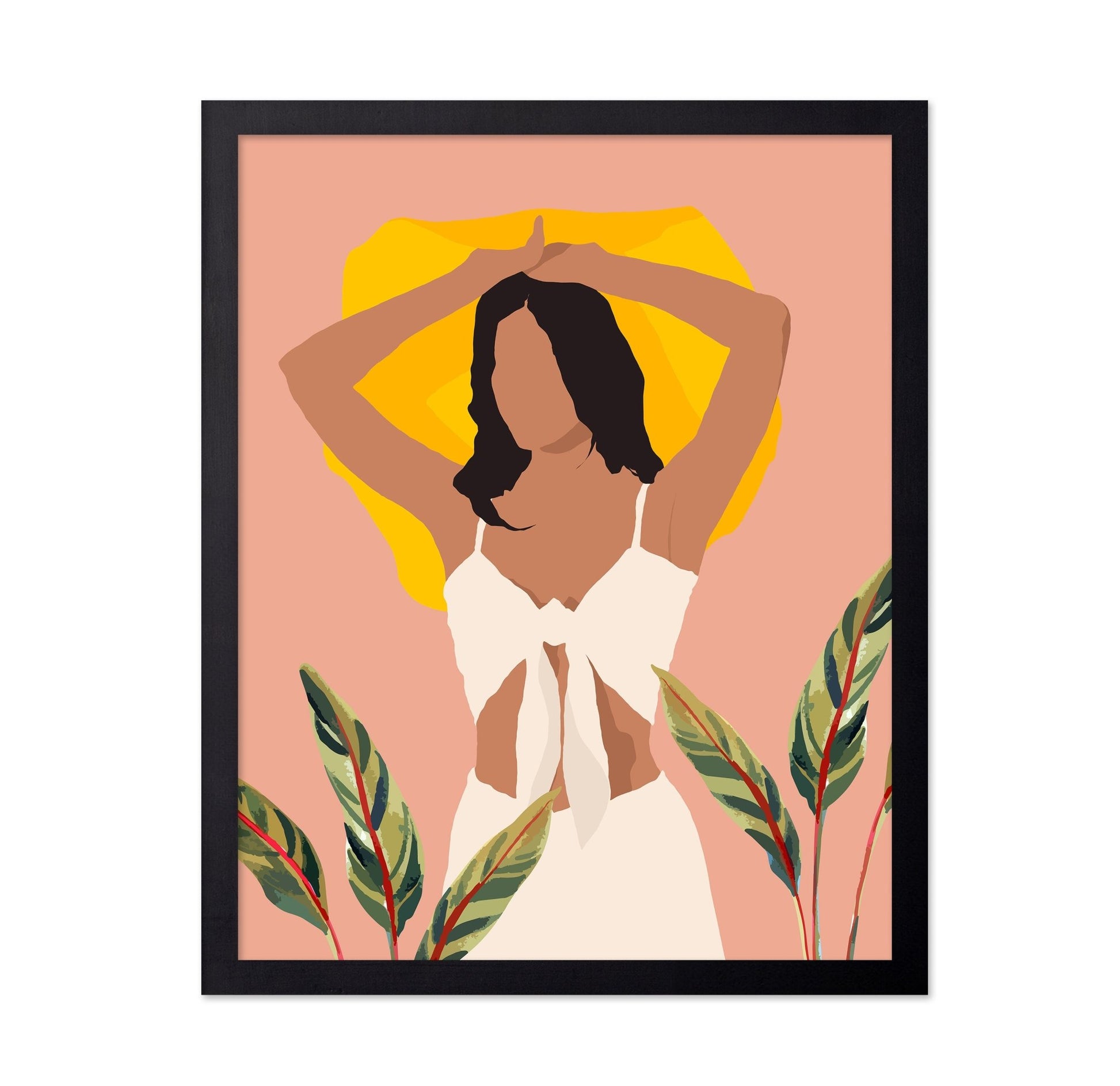 Sunlit Woman Silhouette