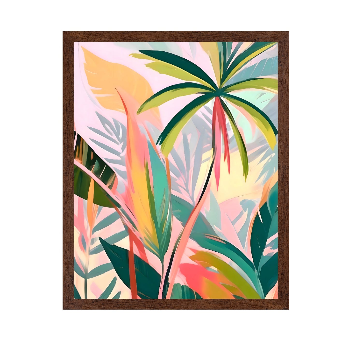 Tropical Pastel Leaves No2