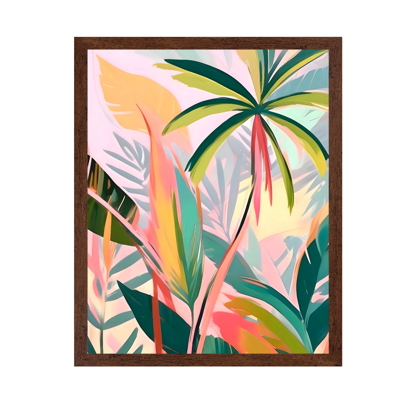 Tropical Pastel Leaves No2