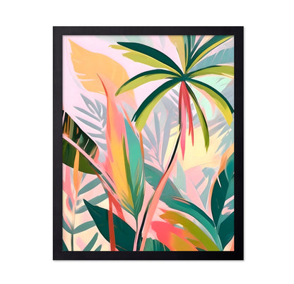 Tropical Pastel Leaves No2