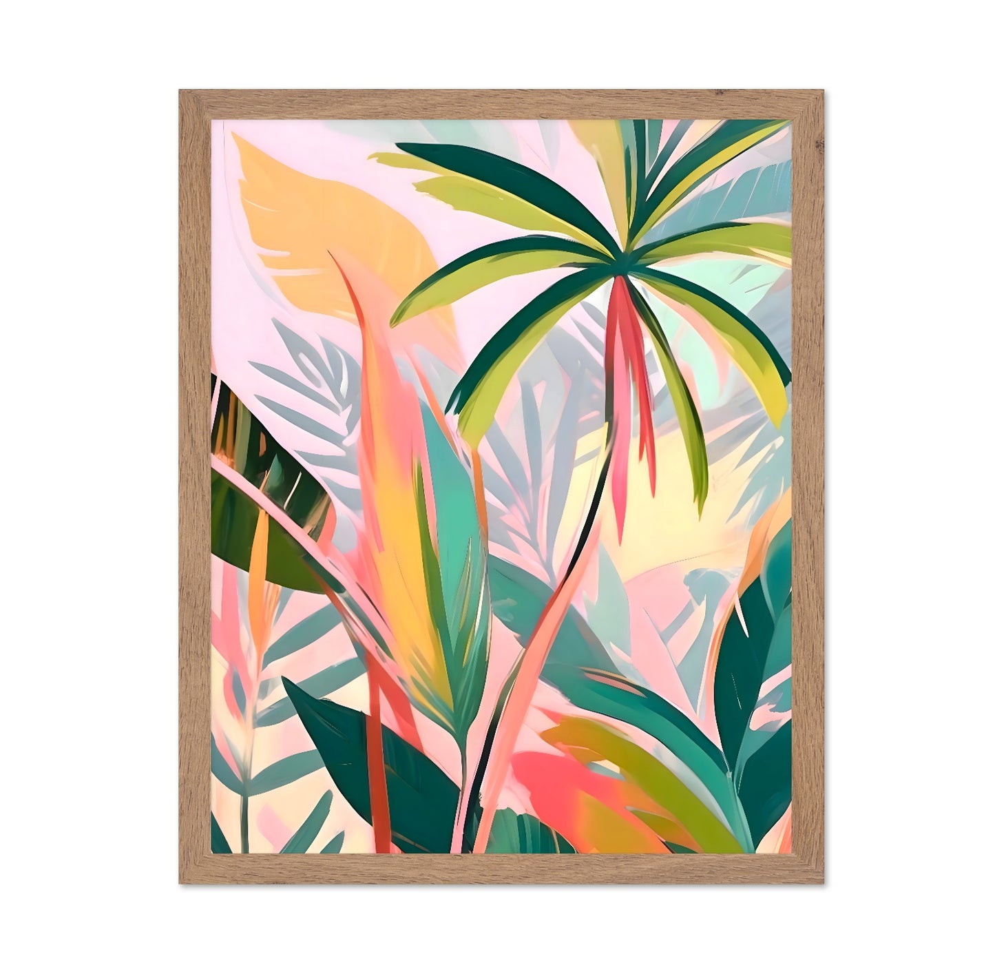 Tropical Pastel Leaves No2
