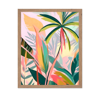 Tropical Pastel Leaves No2