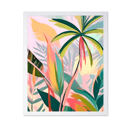 Tropical Pastel Leaves No2