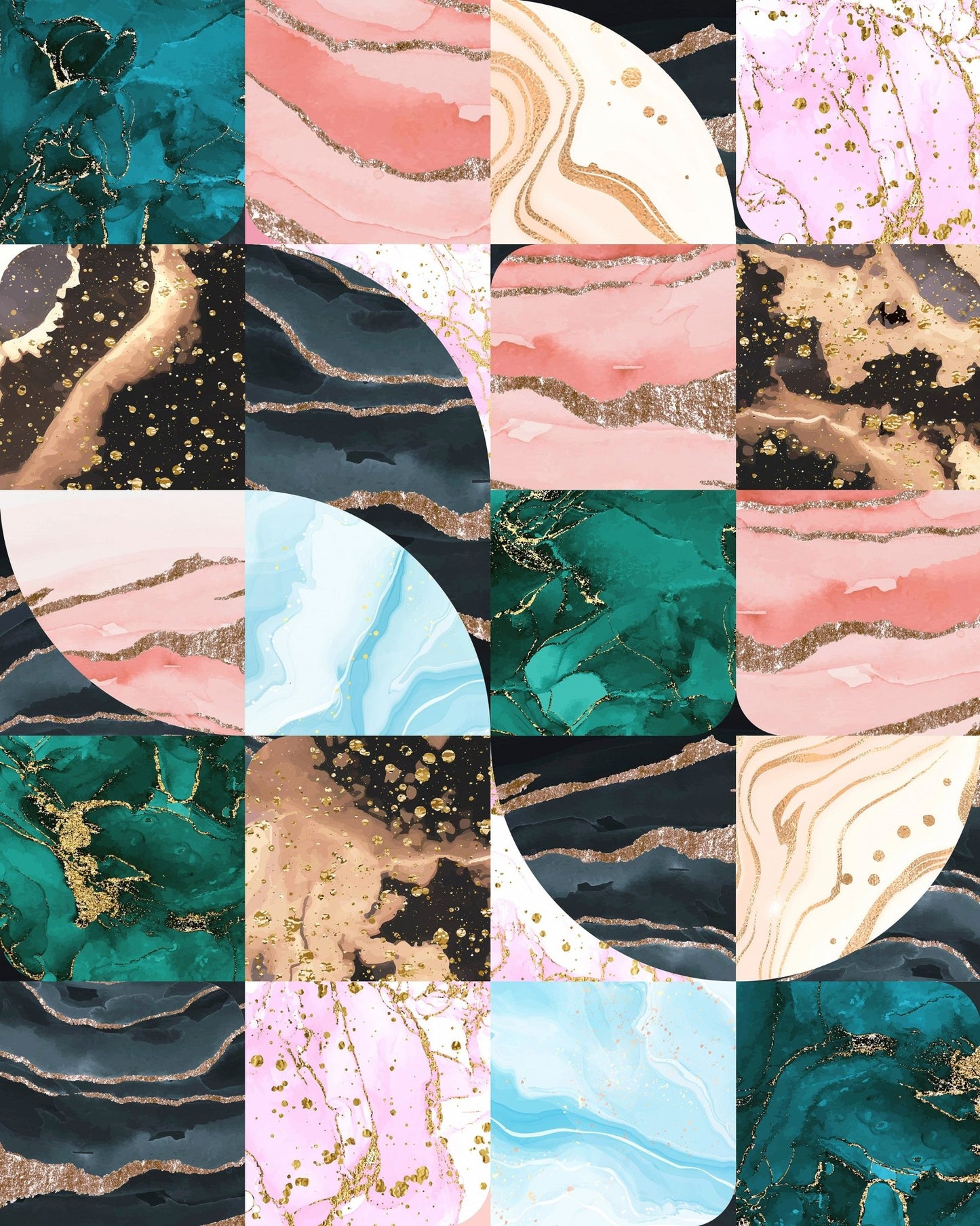 Abstract Marble Tiles