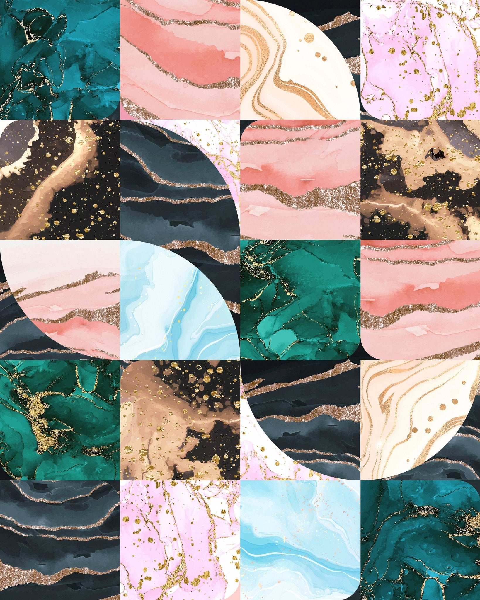 Abstract Marble Tiles