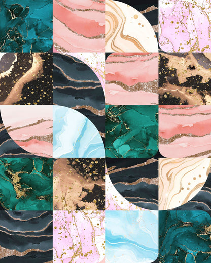 Abstract Marble Tiles