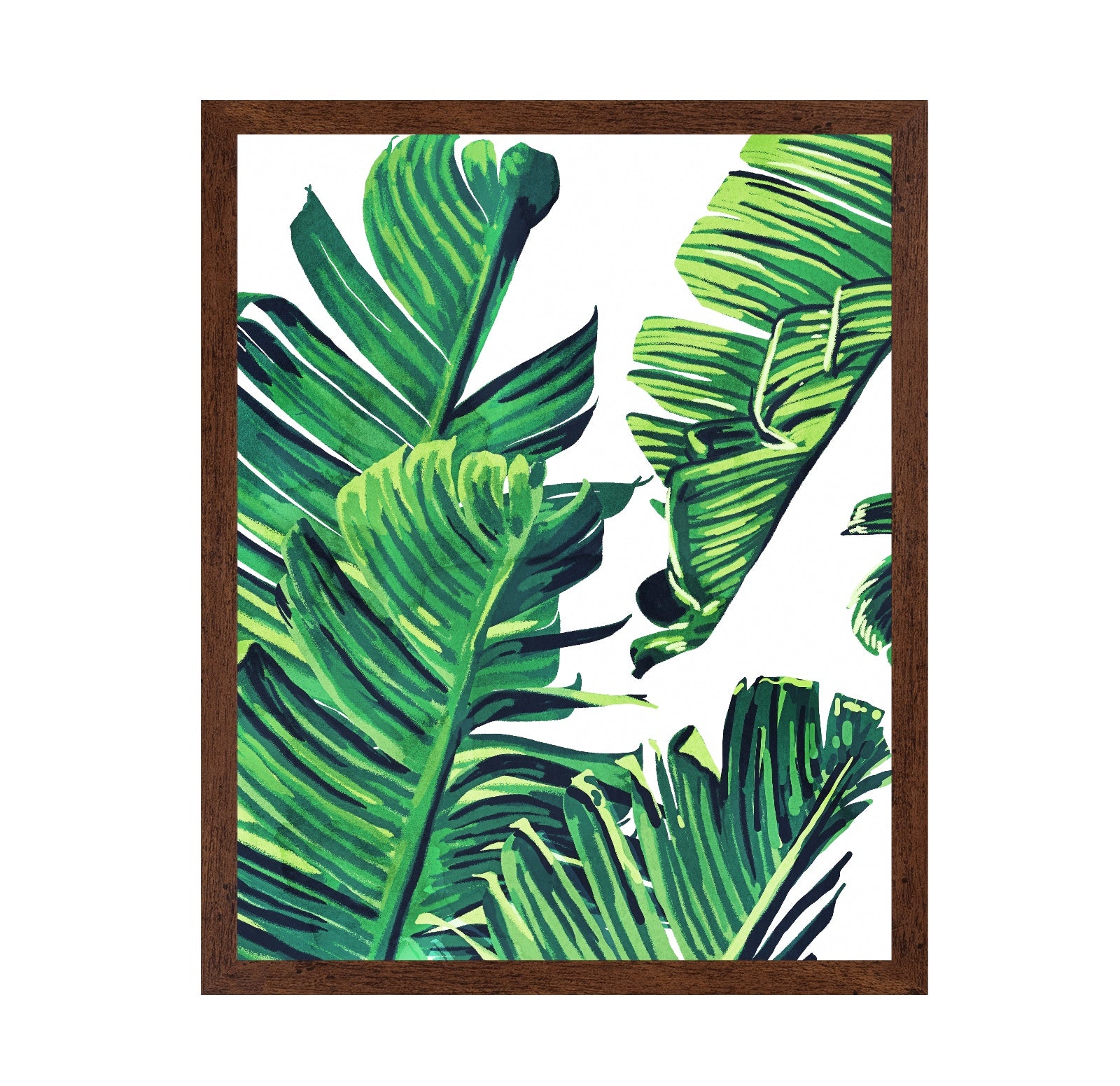 Green Tropical Leaves No2
