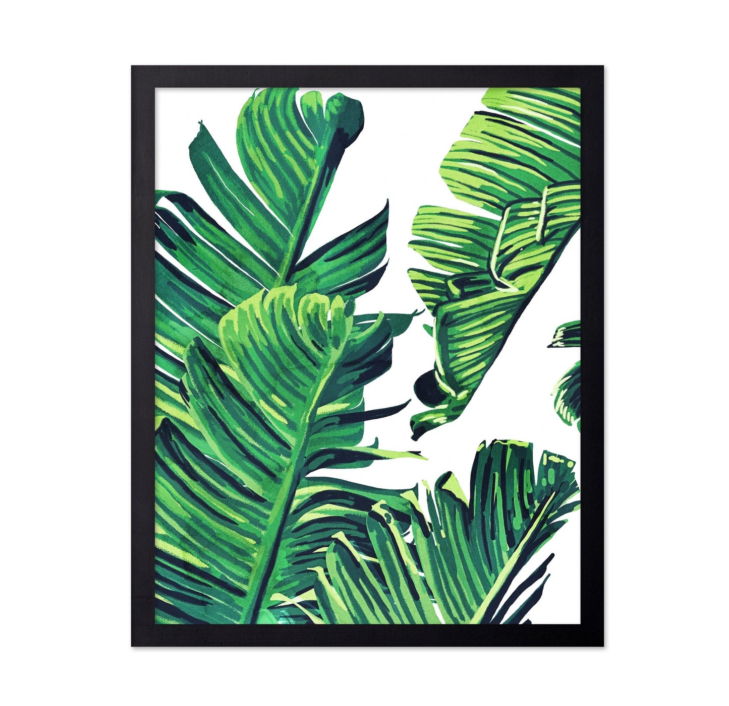 Green Tropical Leaves No2