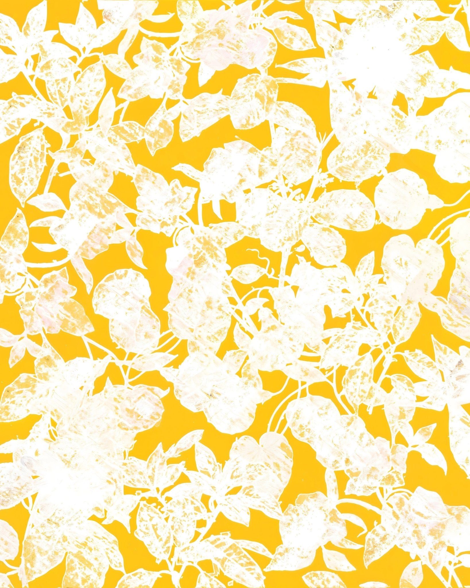 Yellow Floral Silhouette