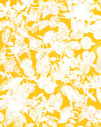 Yellow Floral Silhouette