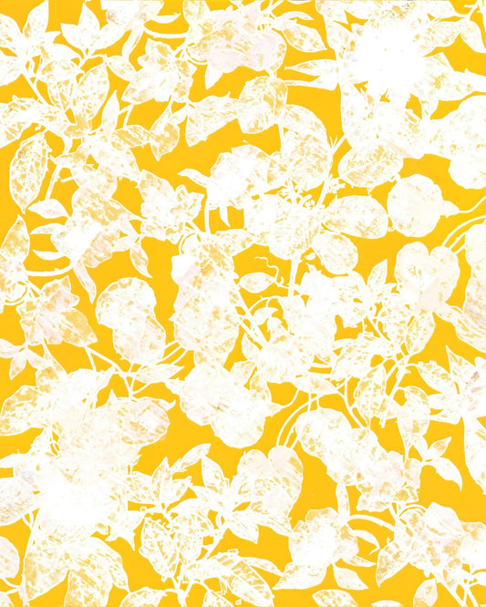 Yellow Floral Silhouette