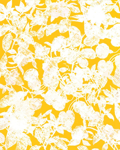Yellow Floral Silhouette