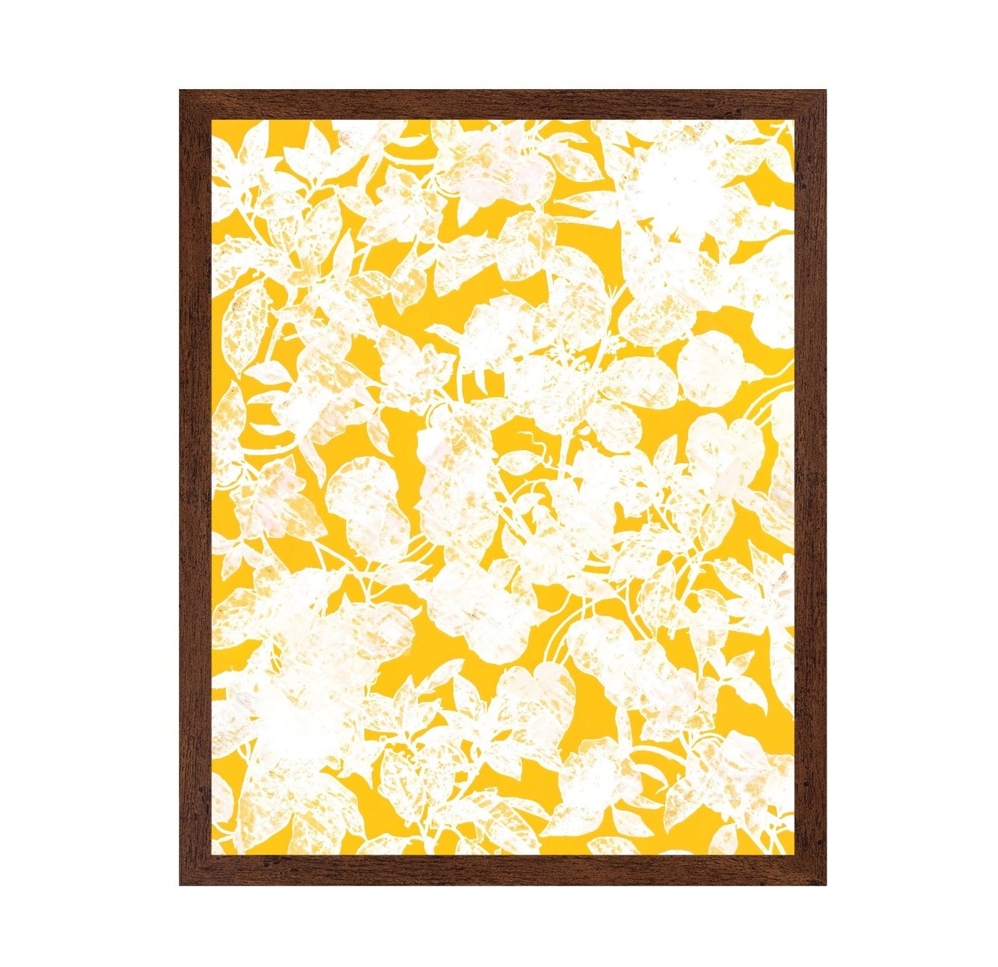 Yellow Floral Silhouette