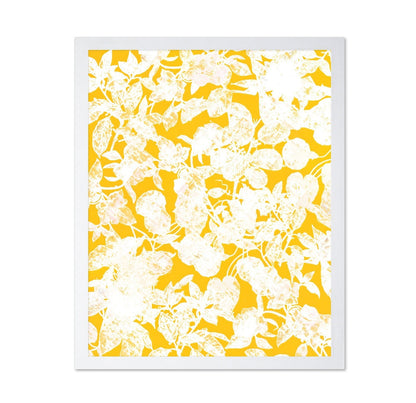 Yellow Floral Silhouette