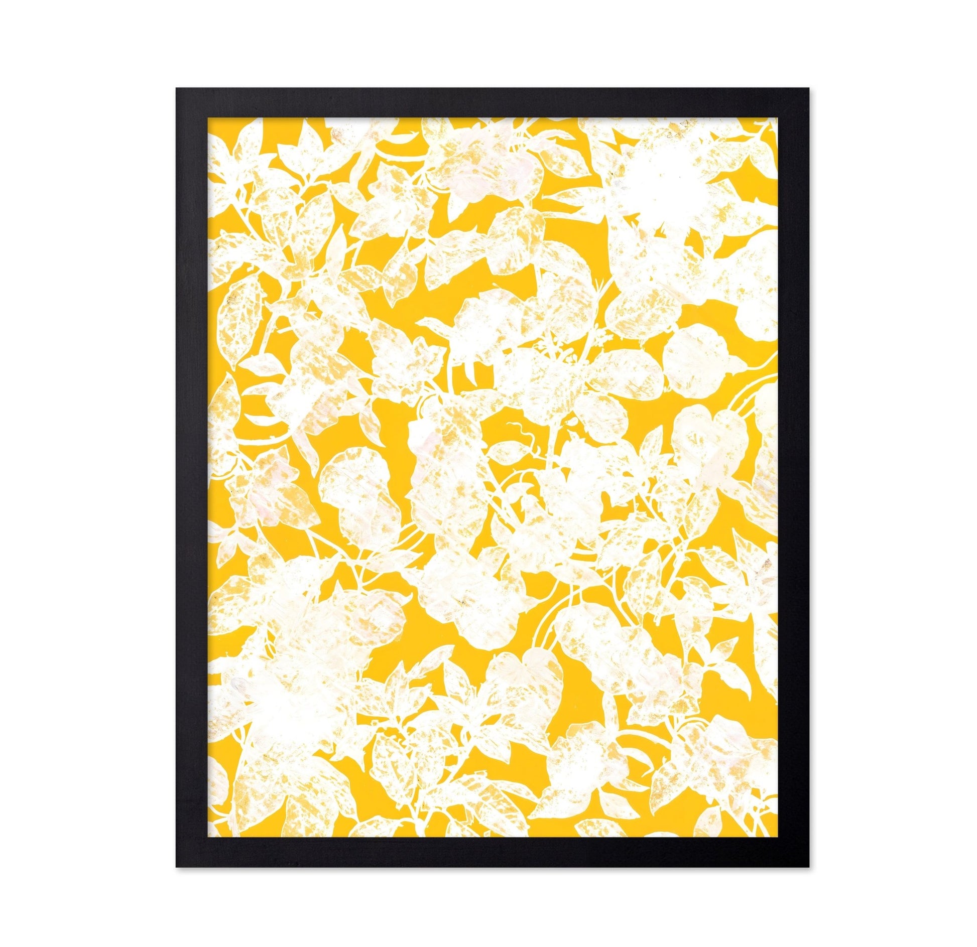 Yellow Floral Silhouette