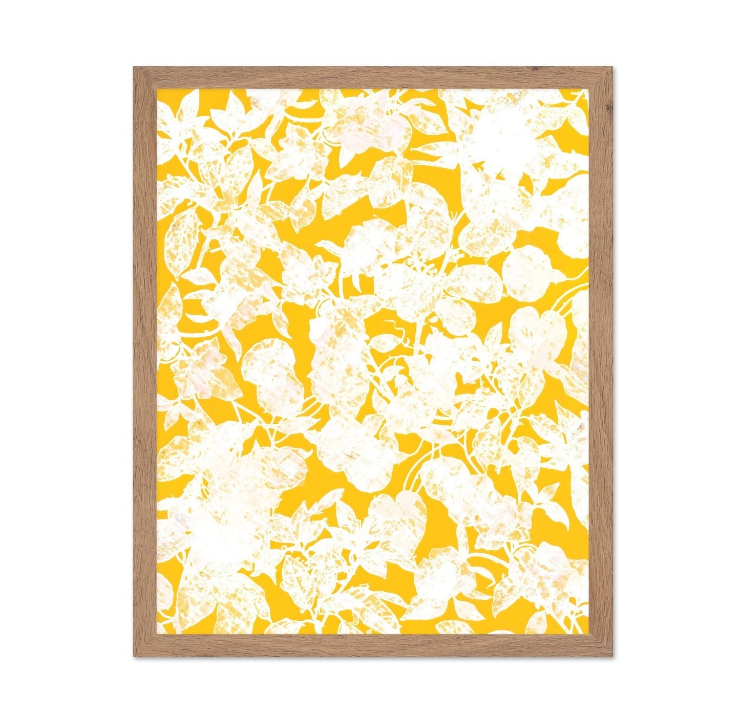 Yellow Floral Silhouette