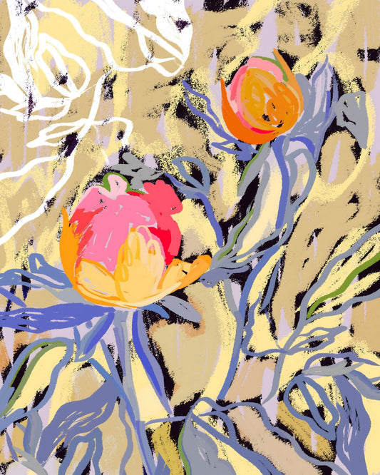 Abstract Floral Stems No2