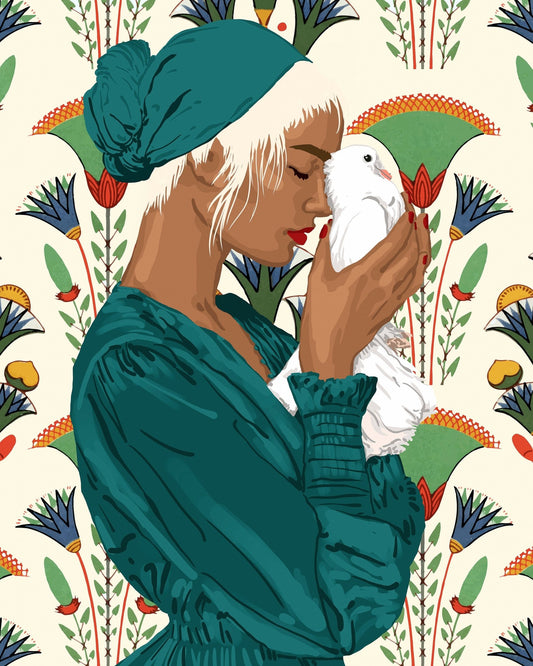 Woman With Dove