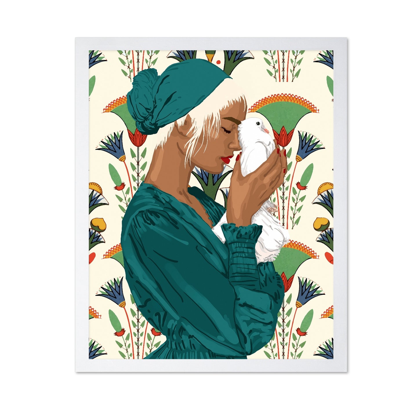 Woman With Dove