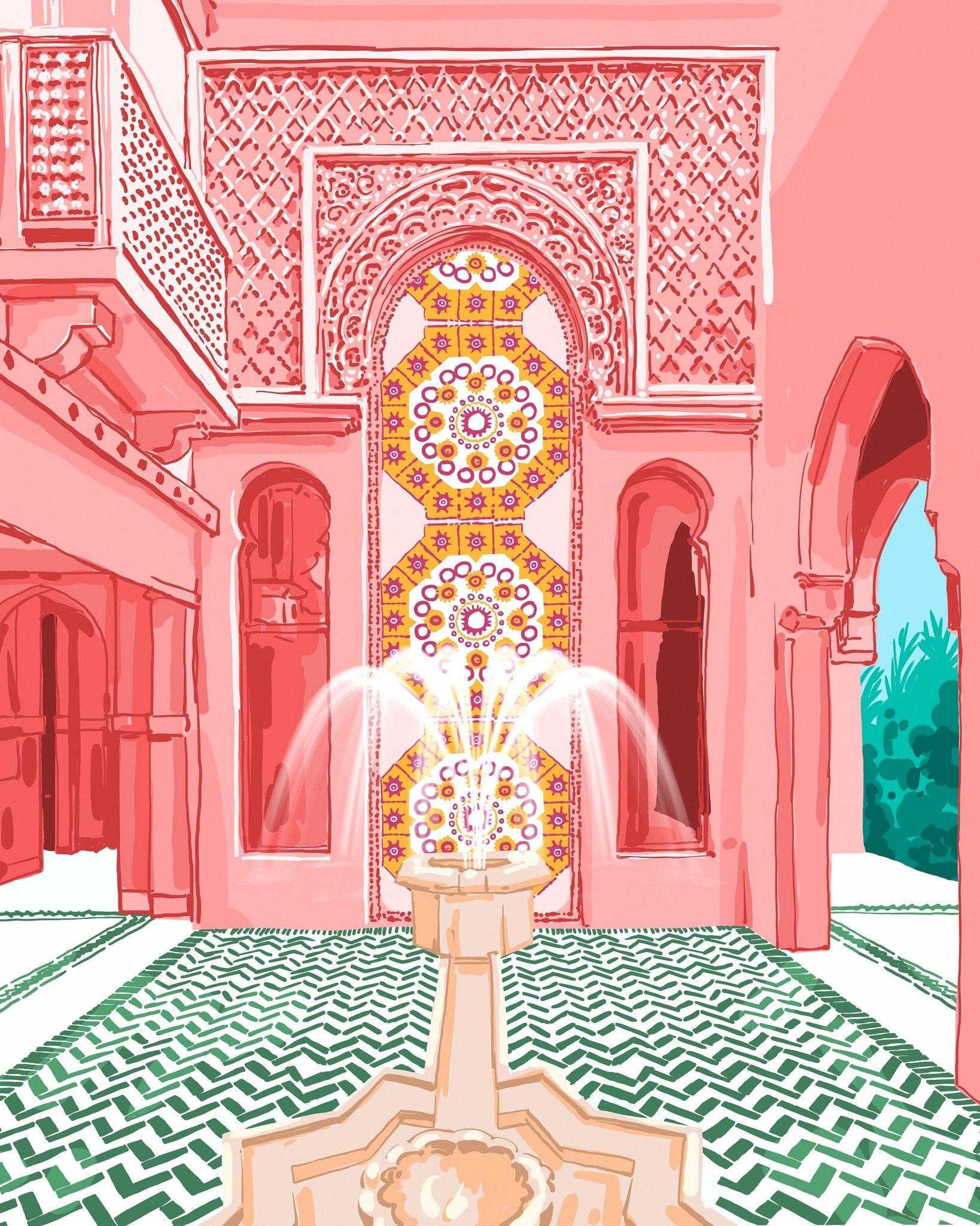 Moroccan Fountain Court