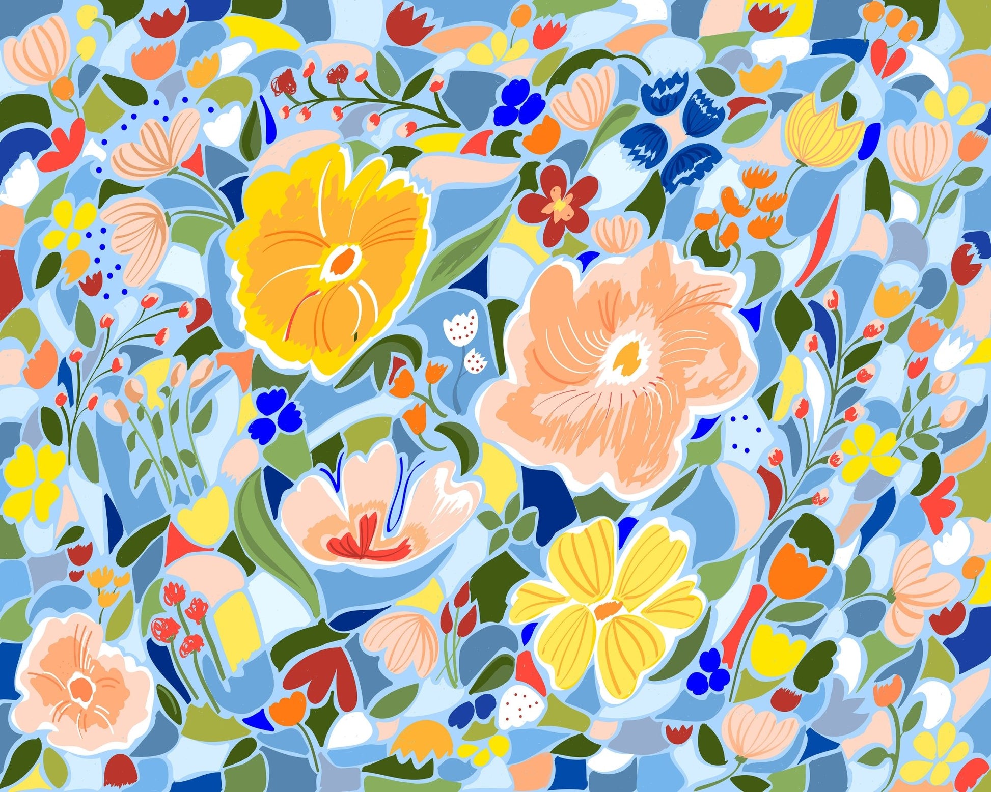 Vibrant Floral Pattern No5