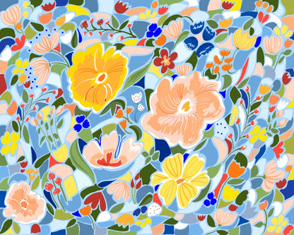 Vibrant Floral Pattern No5