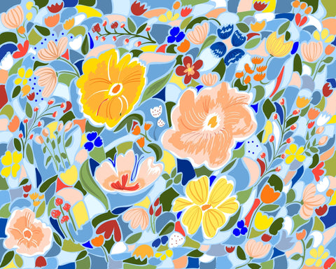 Vibrant Floral Pattern No5