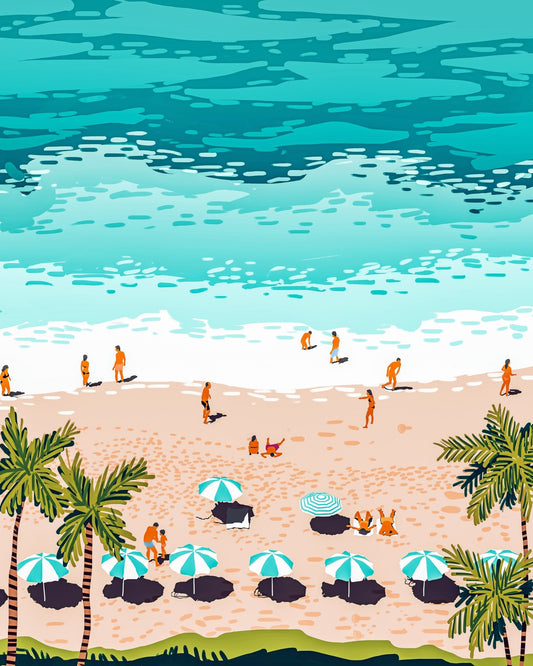 Tropical Beach Scene