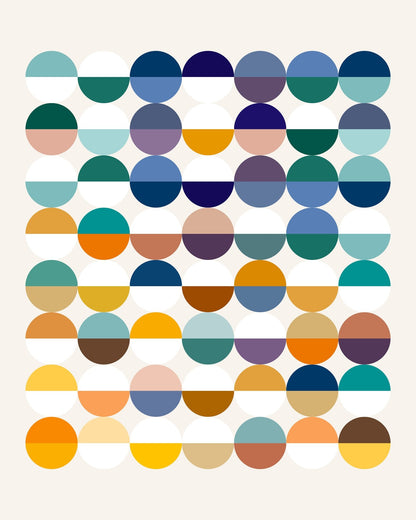 Color Block Circles No2