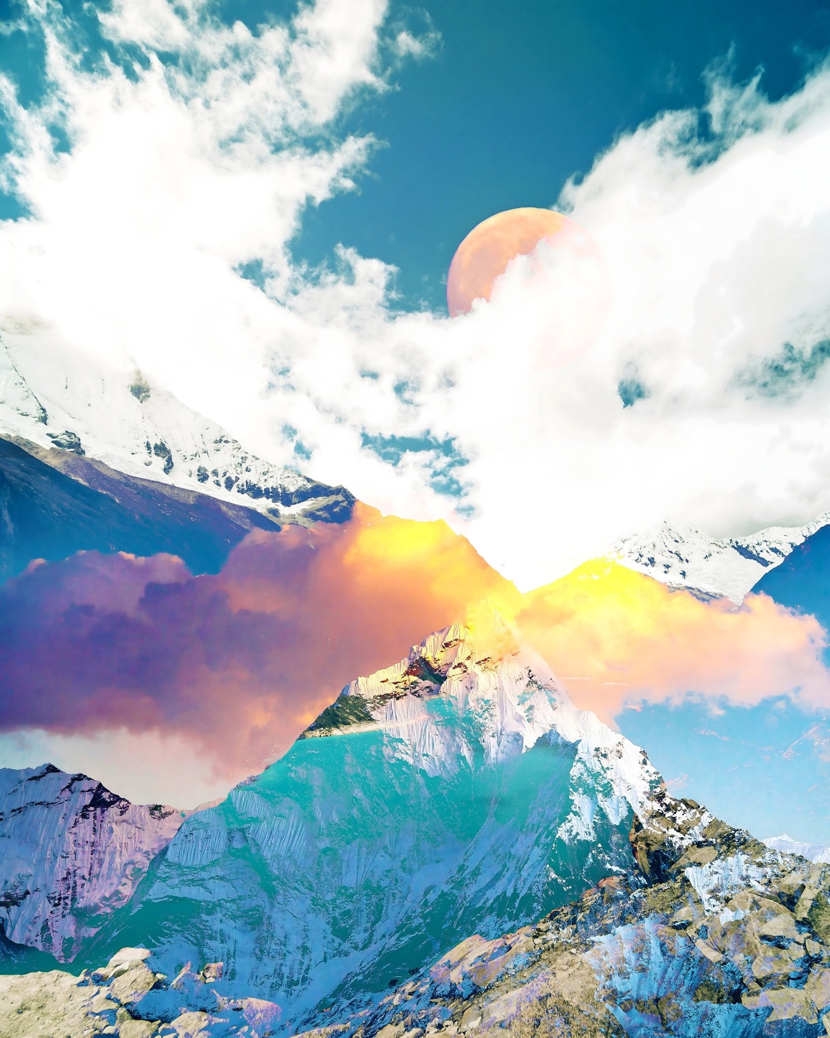 Dreamy Mountain Sky
