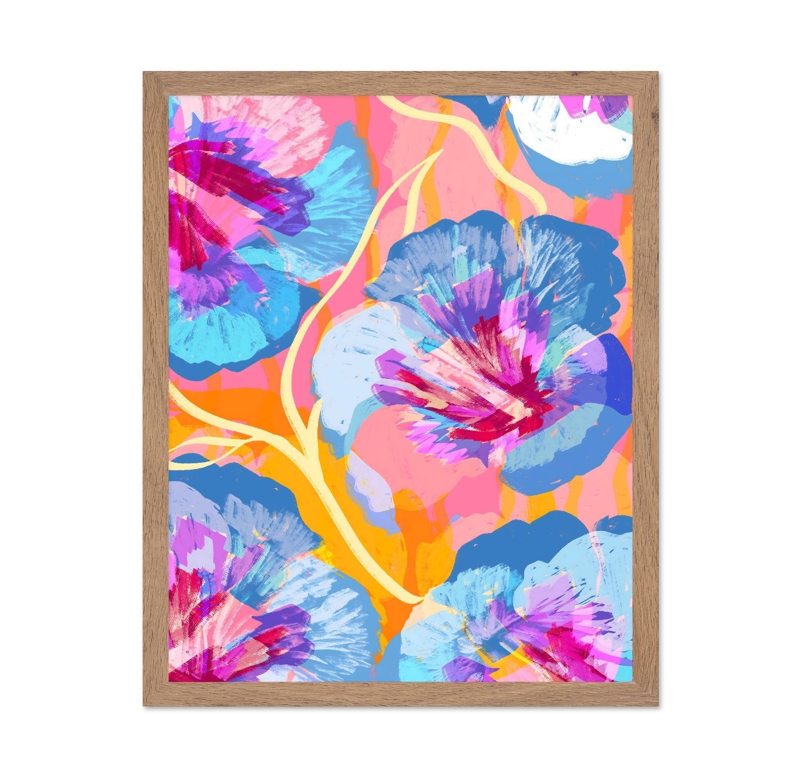 Vibrant Floral Brush