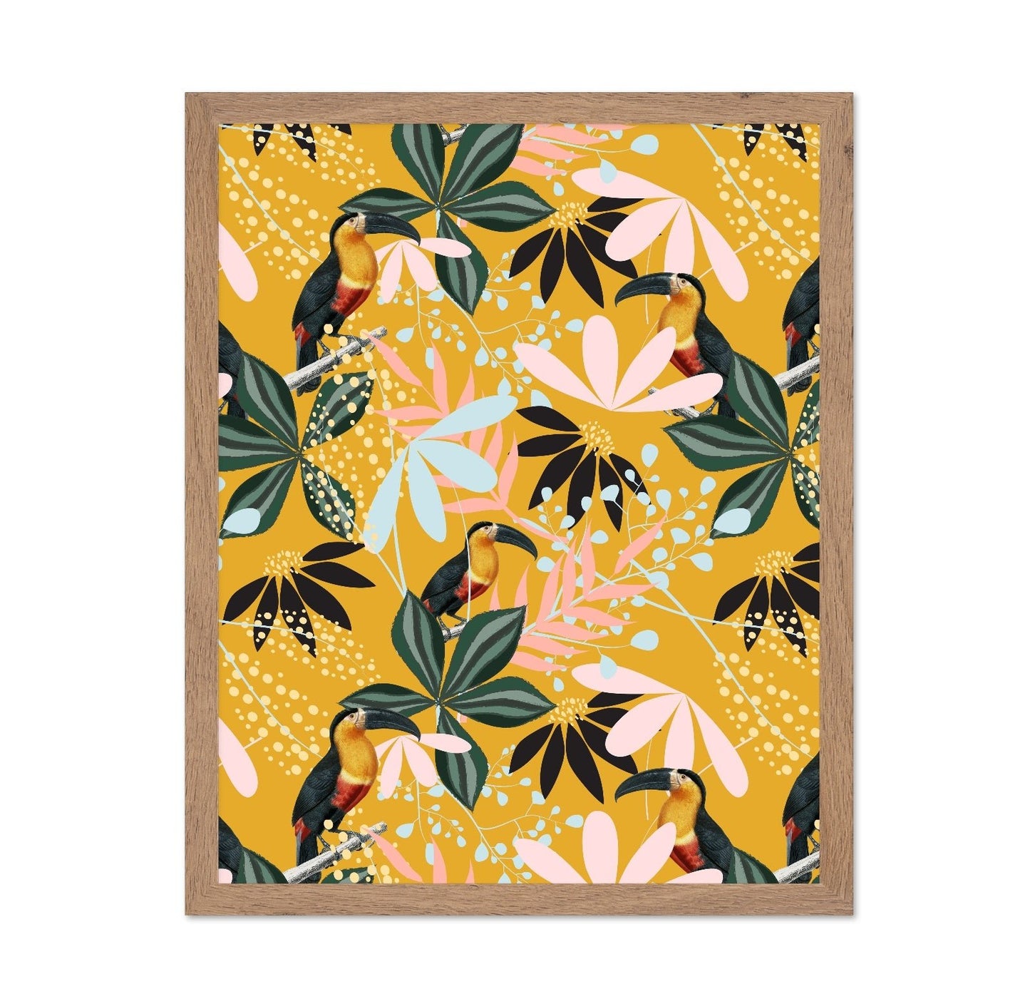 Toucan Floral Pattern