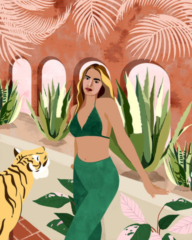 Desert Courtyard Woman